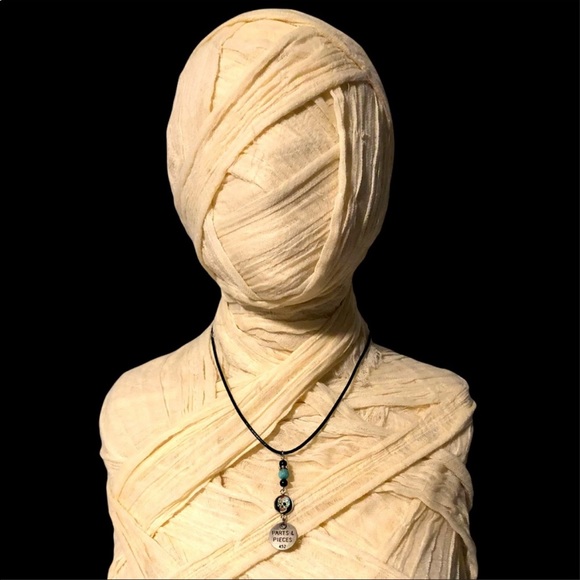 Halloween Parts & Pieces Sugar Skull Token Charm Necklace - Picture 7 of 13